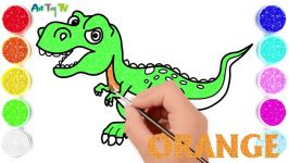 آموزش نقاشی دایناسور برای کودکان  هنر نقاشی
