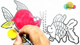 آموزش نقاشی ماهی رنگی جالب برای بچه ها  آموزش نقاشی  هنر نقاشی