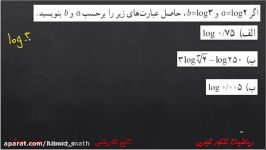 معدنی تابع لگاریتمی ویژگی‌های آن 6 دوازدهم