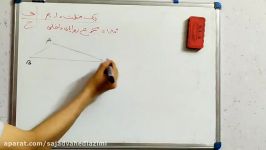 اثبات مجموعه زوایای داخلی مثلث