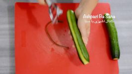 طرز تهیه سالاد شیرازی اصیل مجلسی تزیین ریز نکات Traditional Salad Shiraz