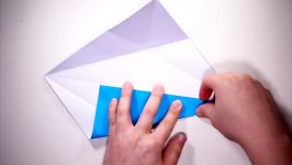 اوریگامی کوسه کاردستی جذاب کاغذ