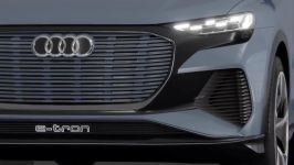 New Audi Q4 e tron SUV 2020  see why its like a baby Tesla Model X