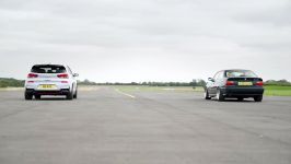 Hyundai i30N vs E36 BMW 328i  DRAG ROLLING RACE BRAKe can £2.8k beat £28k