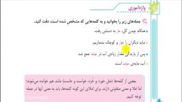 تدریس واژه آموزی درس سوم فارسی پایه چهارم