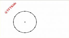 رسم اشکال هندسی مختلف روی دایره