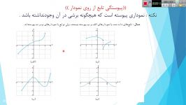 رباضی ،پایه ۱۱، مبحث پیوستگی تابع ، خانم راشین یارحسینی