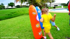 دیانا روما بازی های فضای باز  Diana and Roma play Outdoor Games for kids