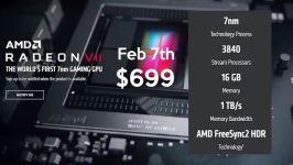 AMDs 7nm Radeon VII Details + Zen 2 Demo