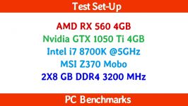 AMD RX 560 4GB vs GTX 1050 Ti 4GB in 2020 New Benchmarks