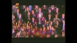 جشن قهرمانی بارسلونا در جام حذفی اسپانیا 2012