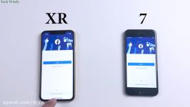 مقایسه تست سرعت گوشی های آیفون XR آیفون ۷ اپل