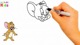 آموزش نقاشی کارتونی موش گربه  آموزش نقاشی تام جری  نقاشی تام جری