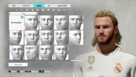 آموزش ساخت فیس دیوید بکهام موی بلند در FIFA20