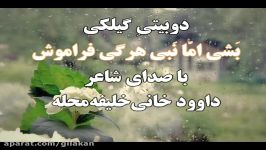 فتوکلیپ« بَشی امّا نَبی هرگی فراموش» داوود خانی‌خلیفه‌محله