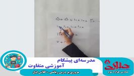 مروری بر دروس ریاضی به جهت آموزش دانش آموزان سال اول دبستان علوی اصفهان