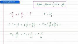 فیلم آموزشی جمع تفریق اعداد مخلوط پایه چهارم ابتدایی