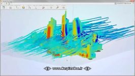 Airflow Analysis Around Urban Buildings تحلیل باد شهر