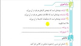 تدریس واژه آموزی درس رهایی قفس فارسی چهارم دبستان