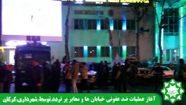 آغاز عملیات ضدعفونی خیابان ها معابر پرتردد توسط شهرداری گرگان