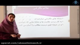 مجتمع آموزشی ابوعلی سینا پایه دوم درس فارسی تدریس علایم نگارشی