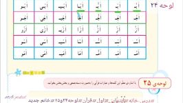 آموزش قرآن اول ابتدایی لوحه 24و25