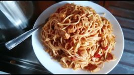 طرز تهیه ماکارونی گوشت مرغ، pasta with Chicken