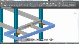 Autodesk Advance Steel in 3 minutes سازه ساختمان