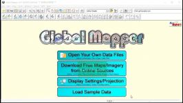 تنظیم سیستم مختصات در نرم افزار گلوبال مپر