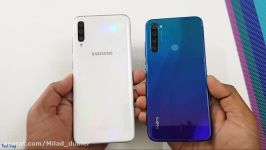 نقد بررسی.تست samsung a70 and redmi note8 milad captive