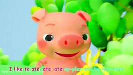 انیمیشن آموزش زبان کودکان کوکوملون Apples and Bananas Song   CoComelon Nursery