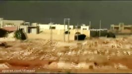 انهدام تانک ارتش سوریه توسط تانک تروریستها فاصله نزدیک