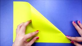 اوریگامی برگ  آموزش ساخت برگ کاغذی  کاردستی