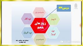 درس 22 اجتماعی سال چهارم ابتدایی روزهای مهم