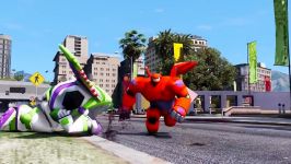 مبارزه ابر قهرمانان  BUZZ LIGHTYEAR VS BAYMAX  Toy Story Big Hero 6