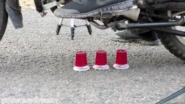 آزمایش عجیب غریب  موتورسیکلت در برابر اسلایم  MOTORCYCLE VS TOYS SLIME