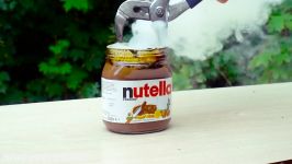 آزمایش عجیب غریب  گلوله فلزی داغ در برابر نوتلا  METAL BALL vs NUTELLA