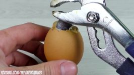 آزمایش عجیب غریب  گلوله فلزی داغ در برابر تخم مرغ  Degree mini BALL vs EGG