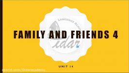 Family And Friends 4  unit 14  words