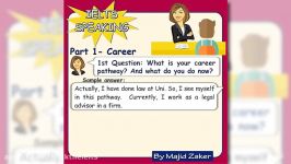 IELTS Speaking  Part 1  Career