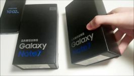 تست مقایسه گوشی های موبایل  Samsung Galaxy Note 7 Unboxing Black