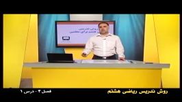 راهنمای معلم  پایه هشتم  ریاضی  روش تدریس فصل چهارم درس اول