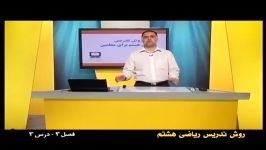 راهنمای معلم  پایه هشتم  ریاضی  روش تدریس فصل سوم درس سوم