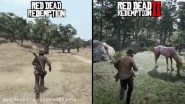 مقایسه بازی red dead redemption 2باred dead redemption
