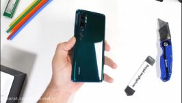 تست مقاومت Xiaomi Mi Note 10 به خط خش ترجمه فارسی  موبوتل