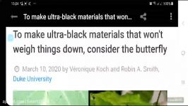 To make ultra black materials that wont weigh things down consider butterfly