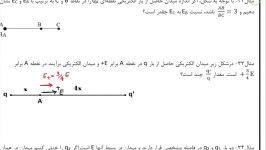 حل مثال الکتریسیته ساکن میدان الکتریکی مسعود زمانی