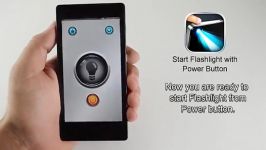 برنامه چراغ قوه Power Button Flashlight Pro