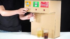نحوه ساخت کاردستی ماشین نوشابه کوکاکولا در خانه