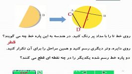 تدریس فصل 9 ریاضی هشتم درس اولخط دایره، قسمت سوم